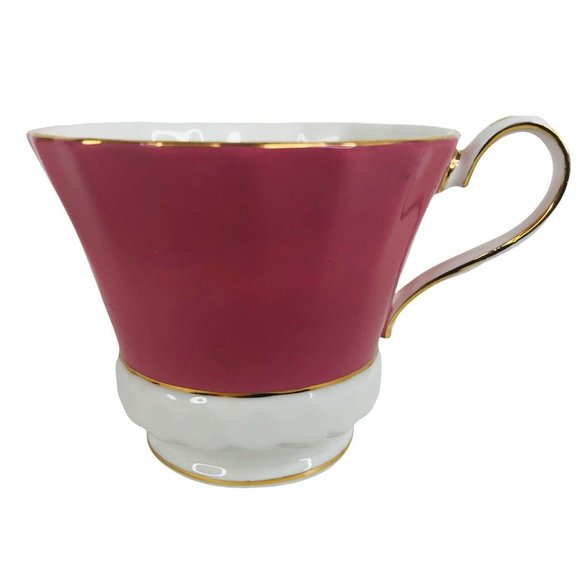 Aynsley Tea Cup & Saucer #2970 Pink Floral Bone China Footed Gold England VTG - Picture 4 of 10